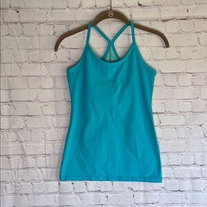 Lululemon Athletica Turquoise blue Camisole Athletic‎ Top Woman’s size 6